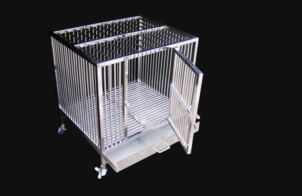 Photo of Heavy Duty Dog Crate on a black background